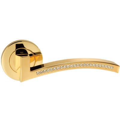 Фурнитура ручки дверная ручка oro-oro модель azore 105cr-16е gp золото