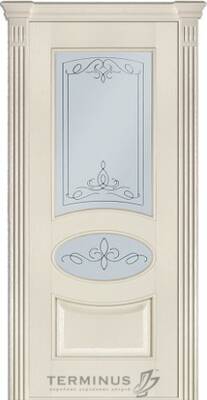 Міжкімнатні двері шпоновані шпонированная дверь модель 55 ясень crema стекло