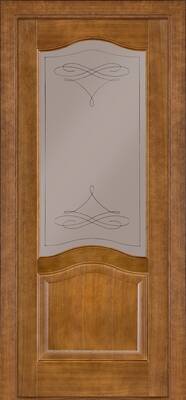 Міжкімнатні двері шпоновані шпонована дверь модель 03 дуб темний скло