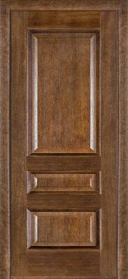 Межкомнатные двери шпонированные шпонированная дверь модель 53 дуб браун гл