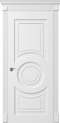 Окрашенная дверь Версаль ПГ белая - Фото