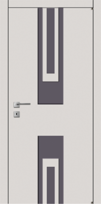 Міжкімнатні двері фарбовані а12.1.f.s сірий шовк ral 7004