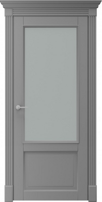Міжкімнатні двері фарбовані мілан по сіра ral 7004
