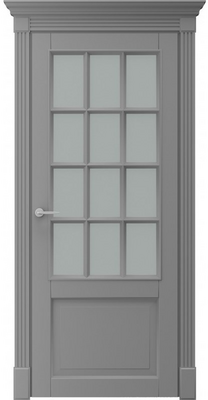 Міжкімнатні двері фарбовані ніцца-бретань по сіра ral 7004