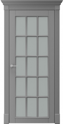 Міжкімнатні двері фарбовані ніца-бретань поо сіра ral 7004