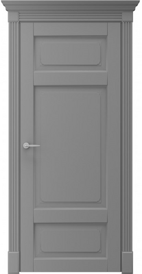 Міжкімнатні двері фарбовані європа пг сіра ral 7004