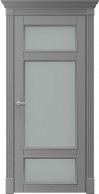 Міжкімнатні двері фарбовані європа пго сіра ral 7004