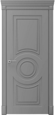 Окрашенная дверь Версаль ПГ серые RAL 7004 - Фото