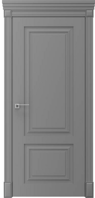 Міжкімнатні двері фарбовані монако пг сірі ral 7004