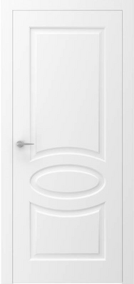 Окрашенная дверь DUO 11 с фрезеровкой  - Фото