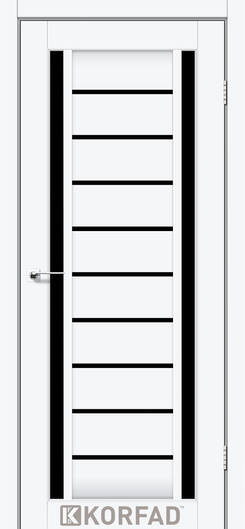 Міжкімнатні двері ламіновані модель vld-03 білий перламутр