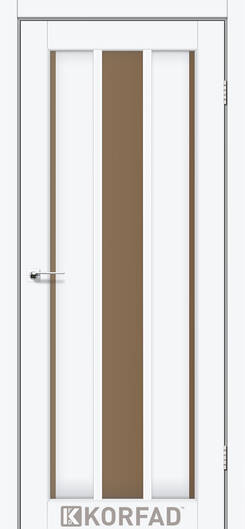 Міжкімнатні двері ламіновані модель vnd-04 еш вайт