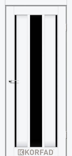 Міжкімнатні двері ламіновані модель vnd-04 білий перламутр