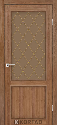 Міжкімнатні двері ламіновані модель cl-02 дуб марсала сатин