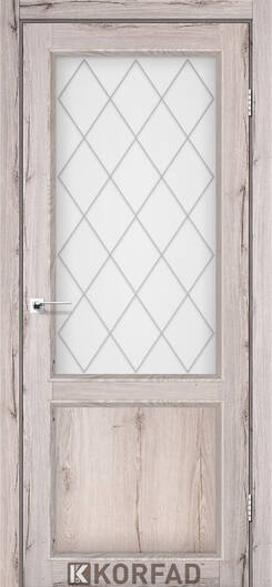 Міжкімнатні двері ламіновані модель cl-02 дуб тобакко сатин