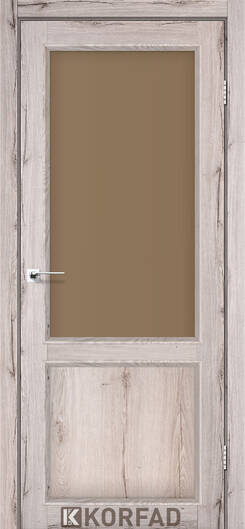 Межкомнатные двери ламинированные ламинированная дверь модель cl-02 дуб тобакко стекло сатин бронза