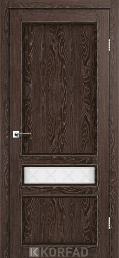 Межкомнатные двери ламинированные ламинированная дверь модель cl-07 со штапиком дуб марсала