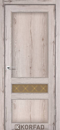 Міжкімнатні двері ламіновані модель cl-07 зі штапиком дуб нордік