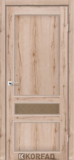 Межкомнатные двери ламинированные ламинированная дверь модель cl-07 со штапиком дуб тобакко