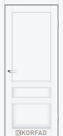 Міжкімнатні двері ламіновані модель cl-08 зі штапиком білий перламутр