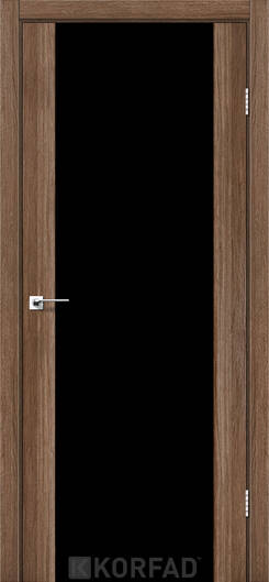 Міжкімнатні двері ламіновані модель sr-01 дуб браш триплекс чорний