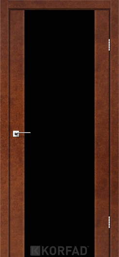 Міжкімнатні двері ламіновані модель sr-01 горіх триплекс чорний
