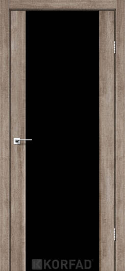 Міжкімнатні двері ламіновані модель sr-01 арт бетон триплекс чорний