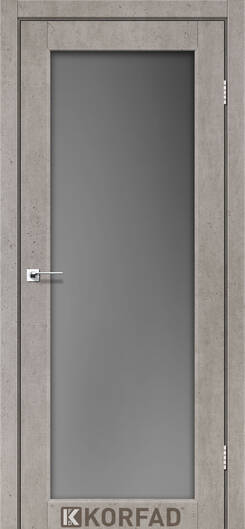 Міжкімнатні двері ламіновані модель sv-01 дуб марсала скло сатин бронза