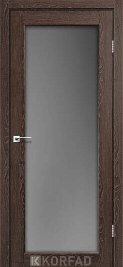 Межкомнатные двери ламинированные ламинированная дверь модель sv-01 дуб марсала стекло сатин бронза