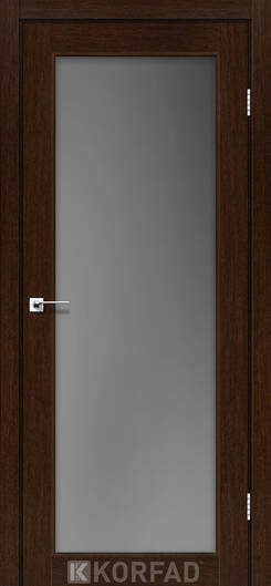 Міжкімнатні двері ламіновані модель sv-01 еш вайт скло сатин графіт