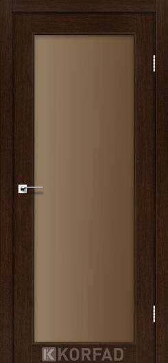 Міжкімнатні двері ламіновані модель sv-01 дуб тобакко скло сатин білий