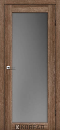 Міжкімнатні двері ламіновані модель sv-01 лайт бетон скло сатин графіт