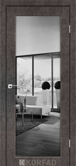 Межкомнатные двери ламинированные ламинированная дверь модель sv-01 орех зеркало двухстороннее графит триплекс
