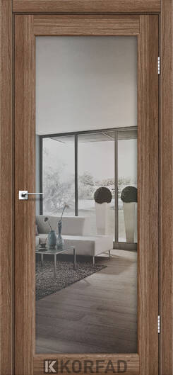 Межкомнатные двери ламинированные ламинированная дверь модель sv-01 лайт бетон зеркало двухстороннее графит триплекс