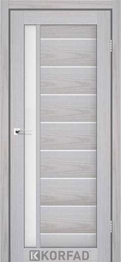 Межкомнатные двери ламинированные ламинированная дверь модель fl-01 белая модрина чёрное стекло