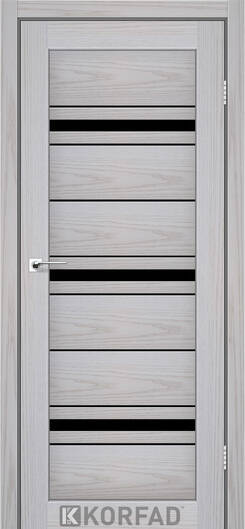 Міжкімнатні двері ламіновані модель  fl-02 сіра модрина сатин білий
