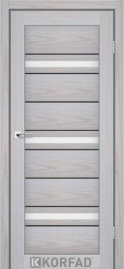 Міжкімнатні двері ламіновані модель  fl-02 біла модрина сатин білий