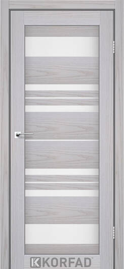 Міжкімнатні двері ламіновані модель  fl-04 біла модрина сатин білий