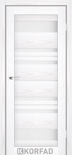 Межкомнатные двери ламинированные ламинированная дверь модель fl-04 белая модрина чёрное стекло