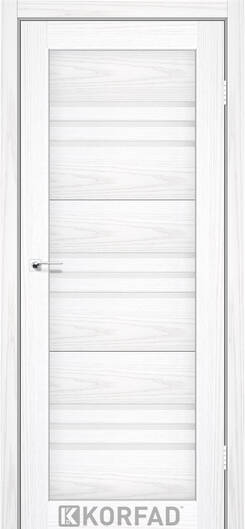 Межкомнатные двери ламинированные ламинированная дверь модель fl-05 белая модрина чёрное стекло