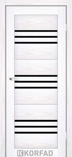 Міжкімнатні двері ламіновані модель  fl-05 сіра модрина сатин білий