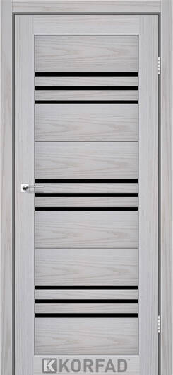 Міжкімнатні двері ламіновані модель  fl-05 сіра модрина сатин білий