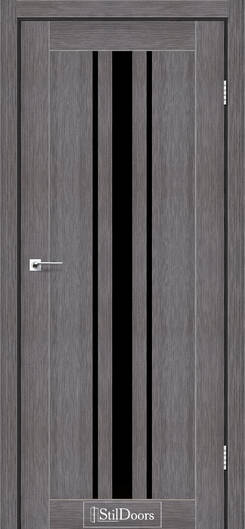 Міжкімнатні двері ламіновані ламінована дверь модель arizona італійський горіх сатин