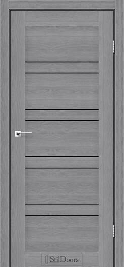 Міжкімнатні двері ламіновані ламінована дверь модель antalya дуб сріблястий blk