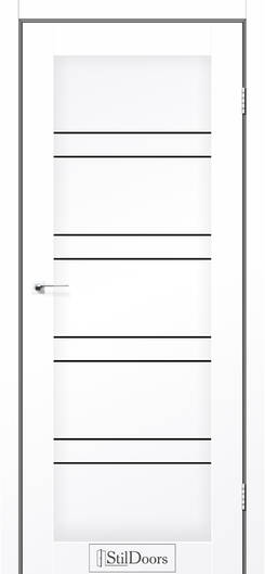 Межкомнатные двери ламинированные ламинированная дверь модель antalya белый мат (полипропилен) blk