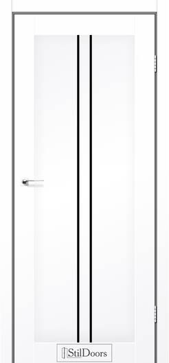 Міжкімнатні двері ламіновані ламінована дверь модель barcelona дуб альба blk