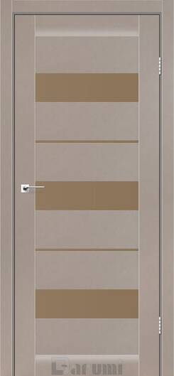 Міжкімнатні двері ламіновані marsel сірий краст сатин бронза