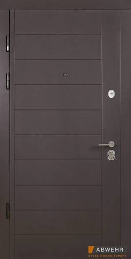 Входные двери уличные входная дверь abwehr (абвер) модель palermo (цвет ral 8019 + белая) комплектация classic