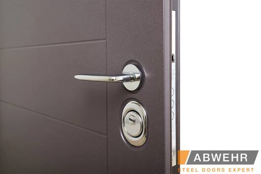 Входные двери уличные входная дверь abwehr (абвер) модель palermo (цвет ral 8019 + белая) комплектация classic