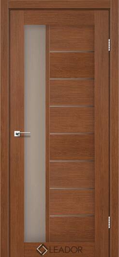 Міжкімнатні двері ламіновані ламінована дверь leador lorenza  білий матовий сатин бронза